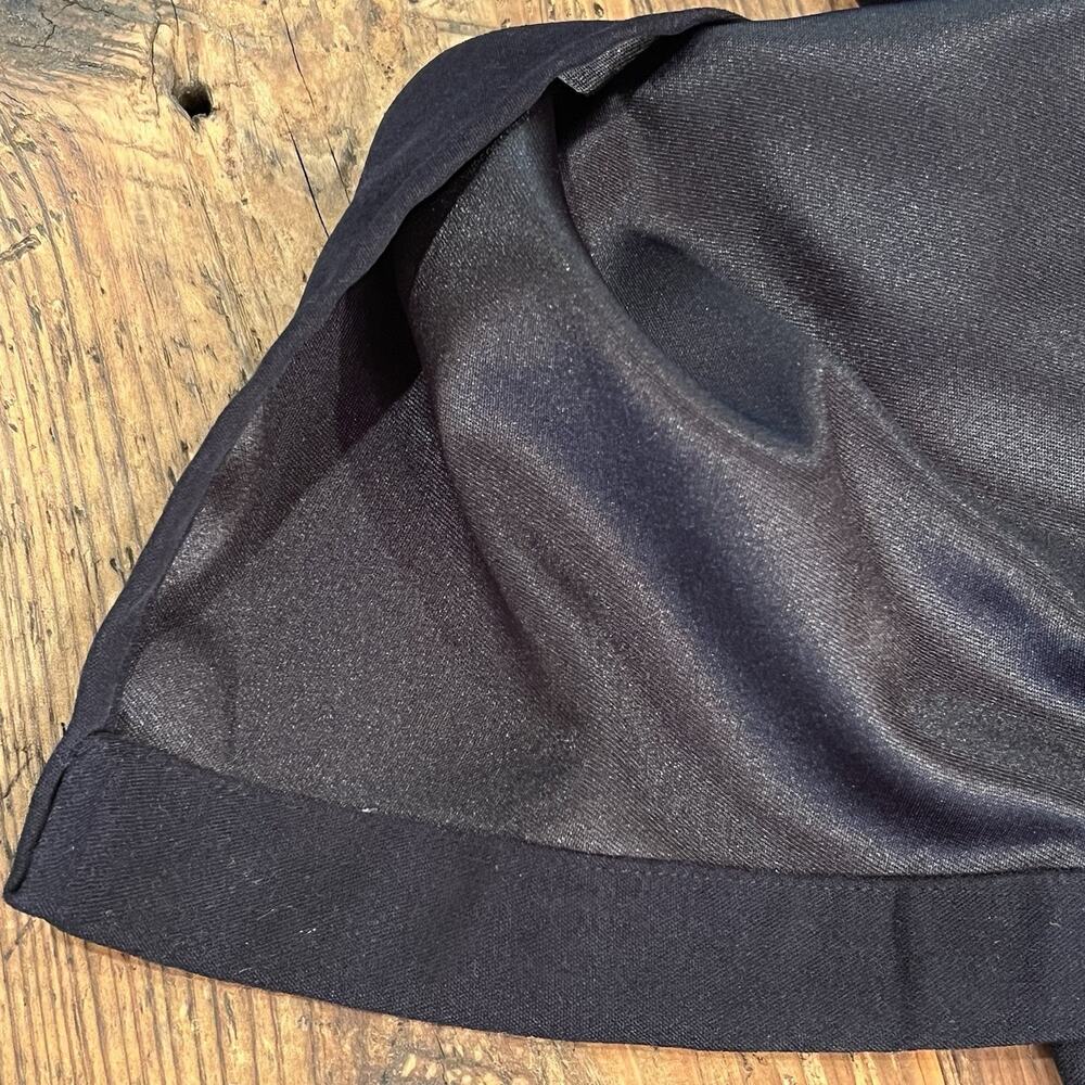 Vintage Maxi Dress Black Medium Modest Lagenlook Long Shift Dress Minimalist - Picture 10 of 10